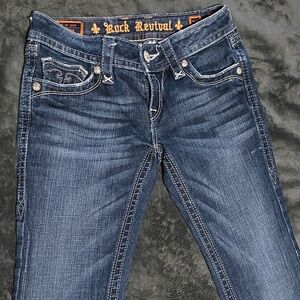 Rock Revival Women's Dark Blue Boot Cut Jeans